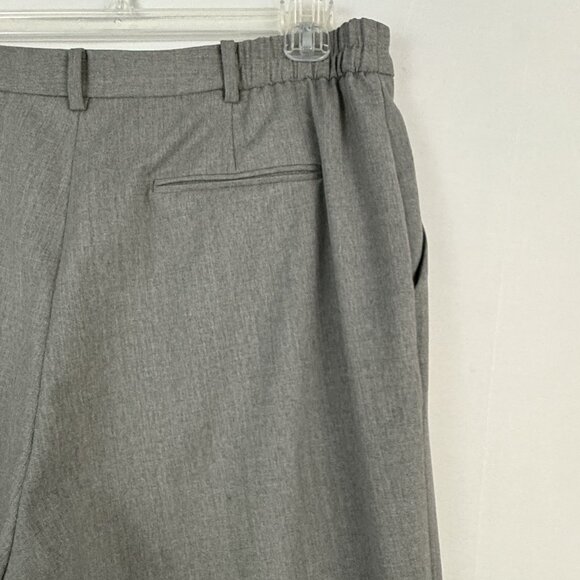 Lauren Ralph Lauren Pants Women's 14W High Rise Gray Trousers Pockets Wool - Picture 14 of 16